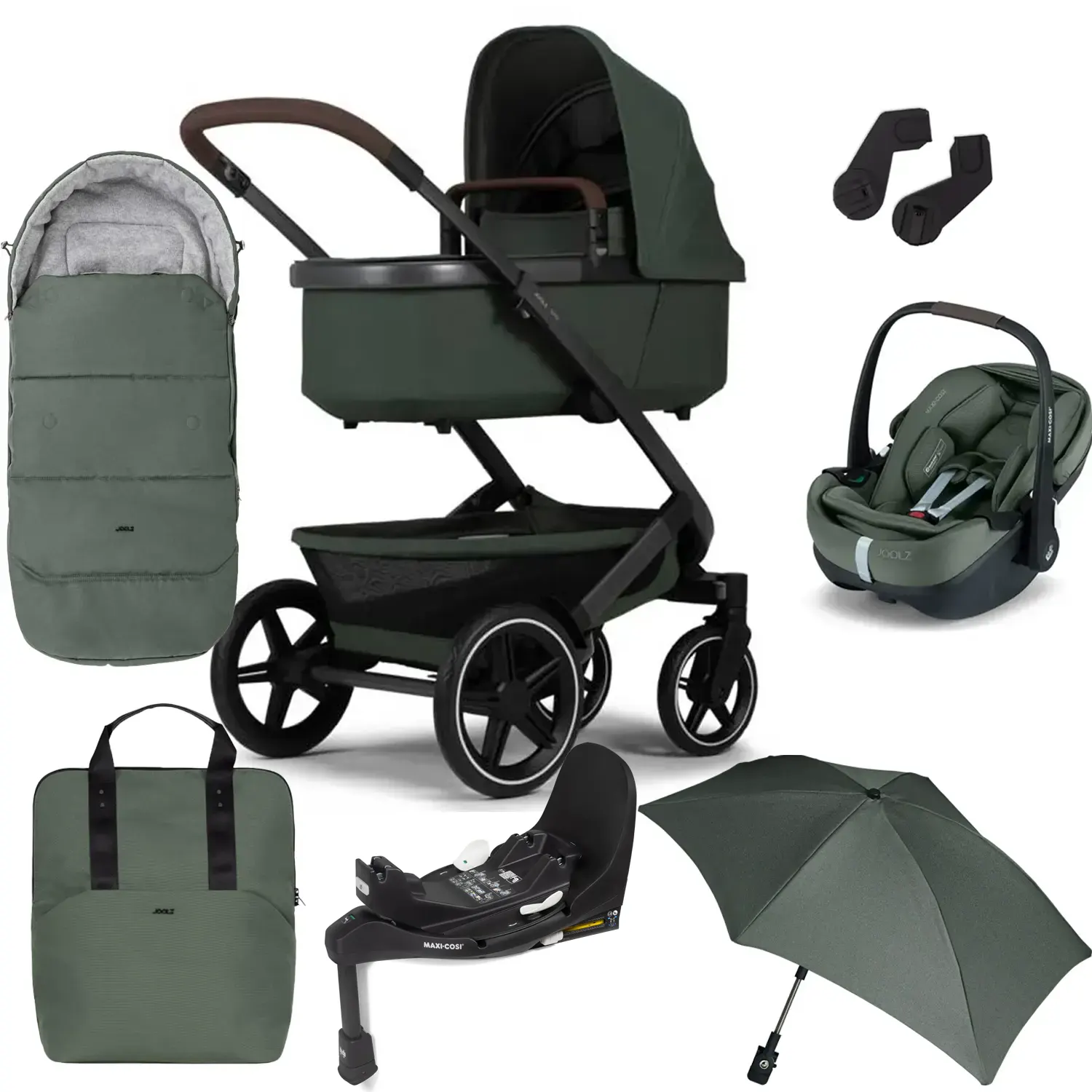 Joolz Geo 3 Komplett Set grün