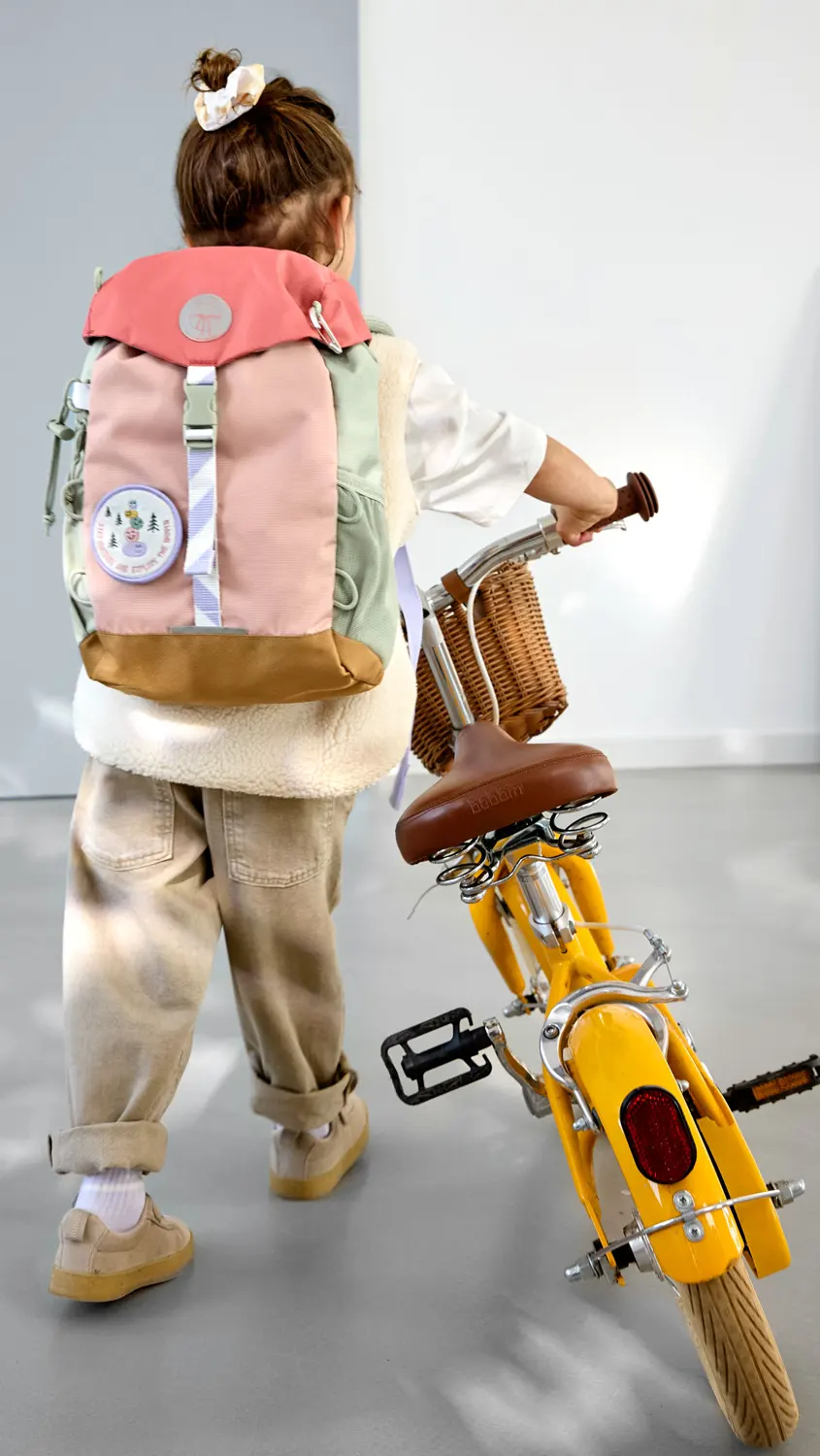 Lässig Kinderrucksack outdoor rosa Fahrrad