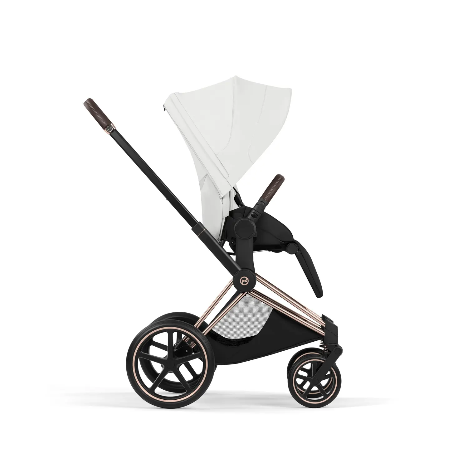 cybex priam style buggy rosegold off withe seite