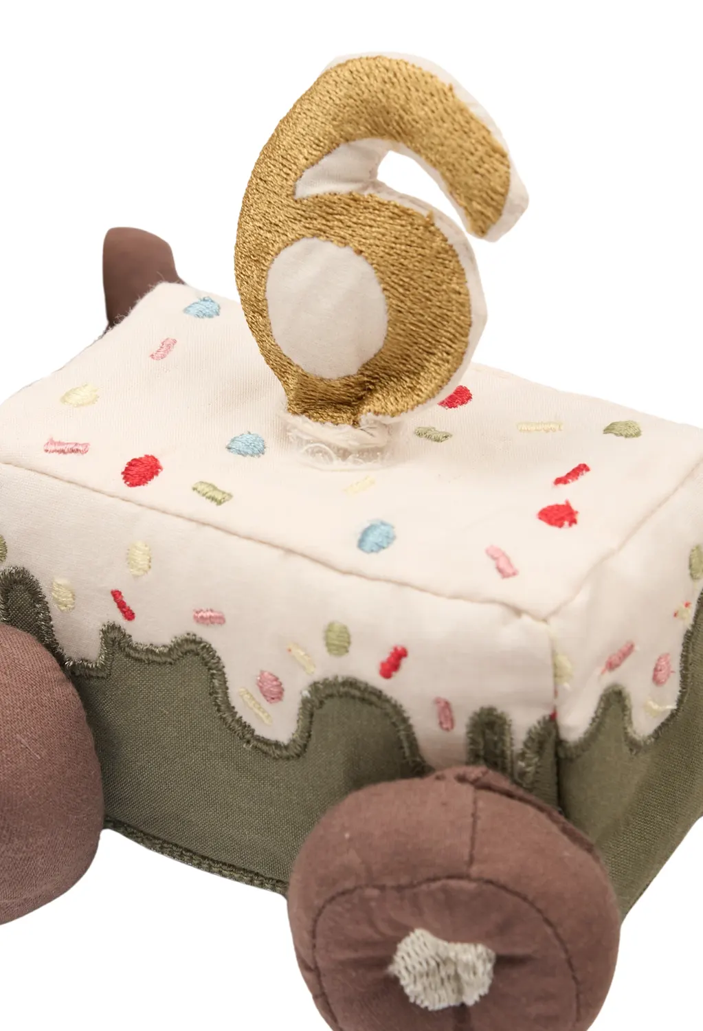 Fabelab Geburtstagszug Blau Waggon mit Zahl