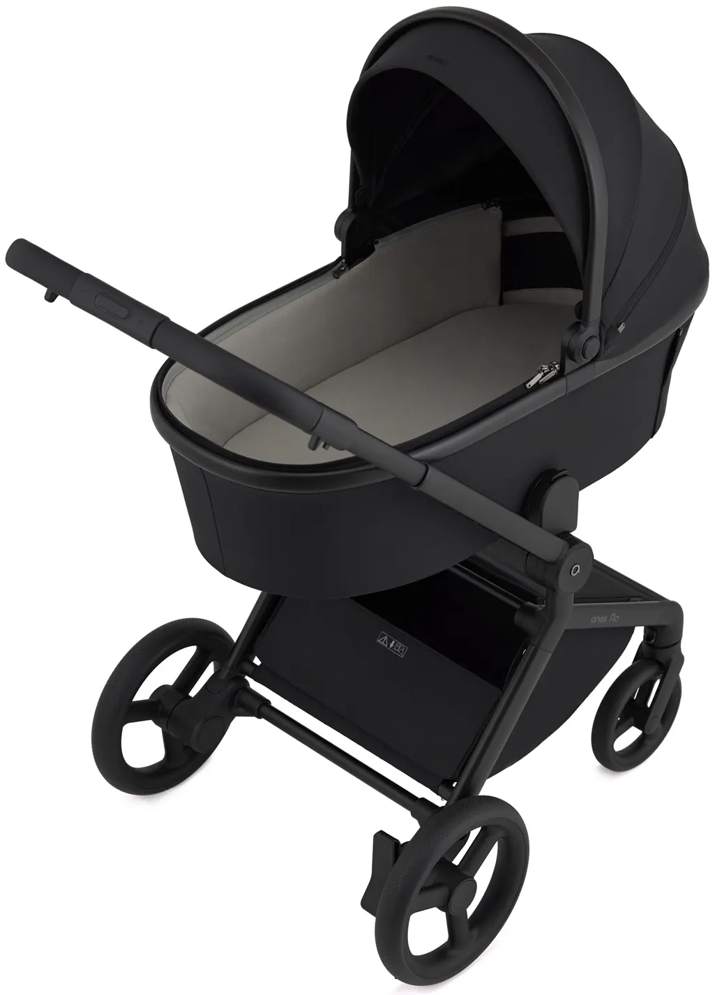 Anex Flo Kinderwagen schwarz Babywanne innen