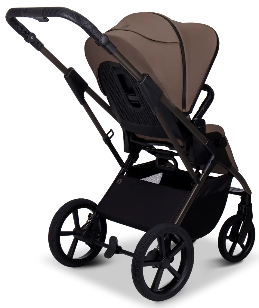 Moon Ciao Fold Kinderwagen Sportsitz Rückseite greige