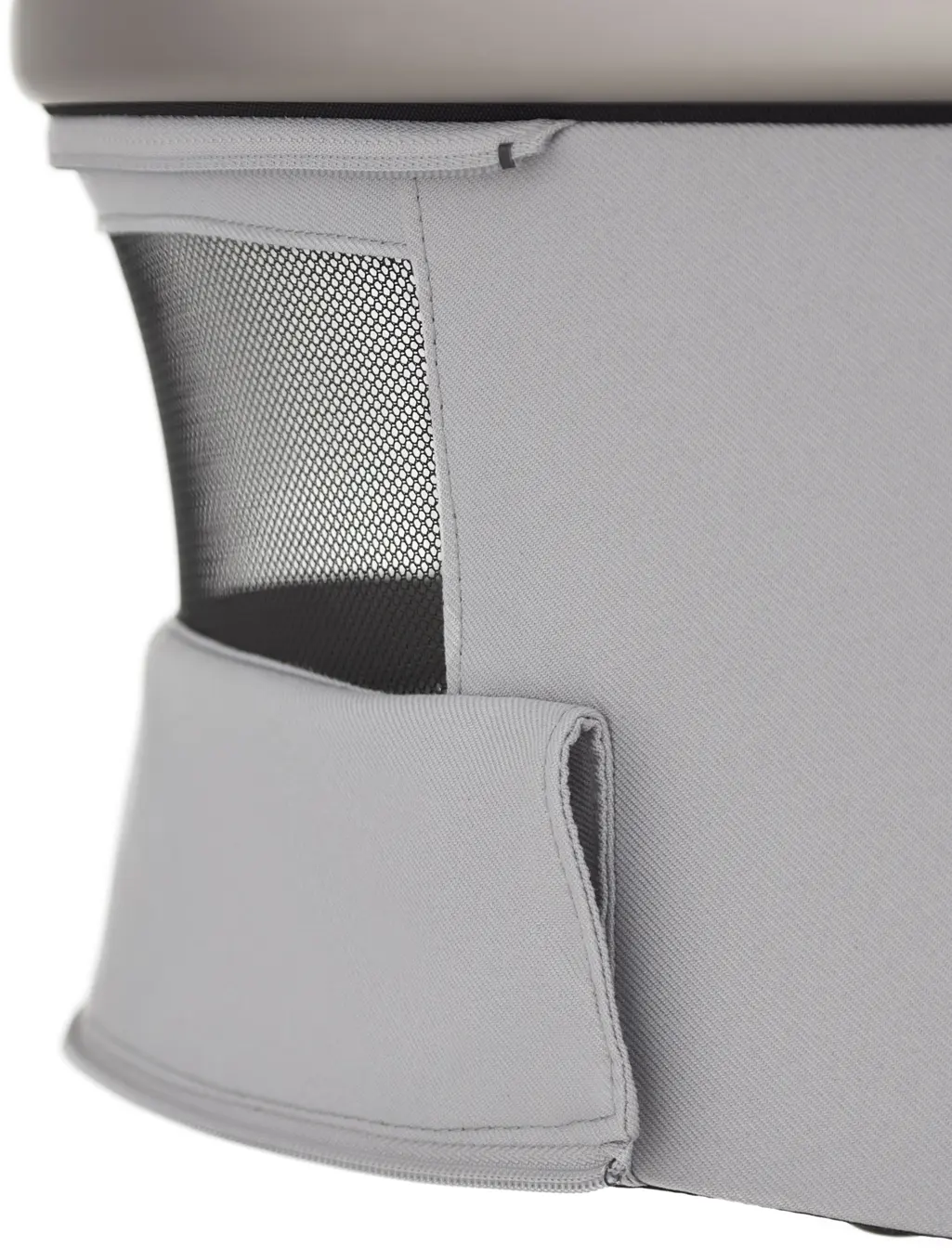 Anex Flo Kinderwagen grau Detail Babywanne Belüftung