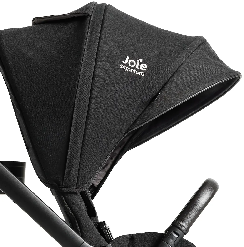 Joie Valora Kinderwagen Verdeckdetail schwarz