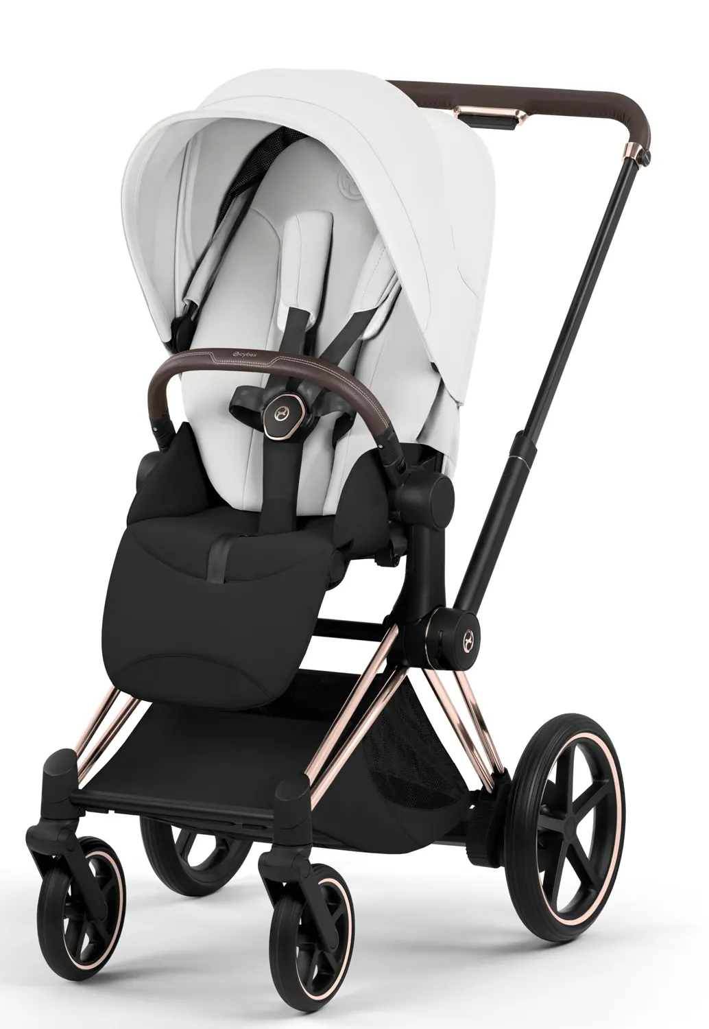 cybex e priam style buggy rosegold off white