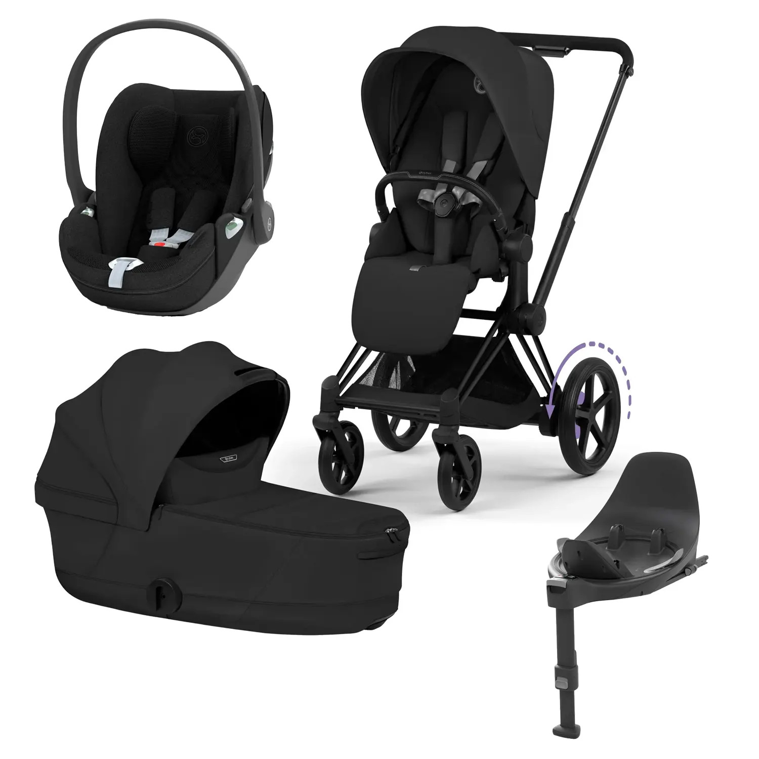 cybex e priam comfort black 4 in 1 sepia black