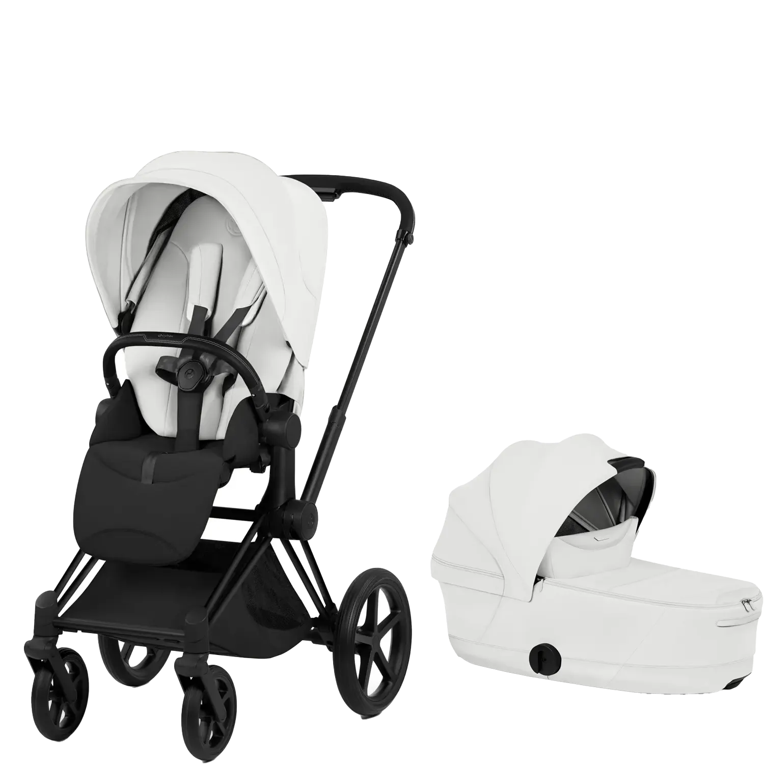 cybex priam style kombikinderwagen matt black off white