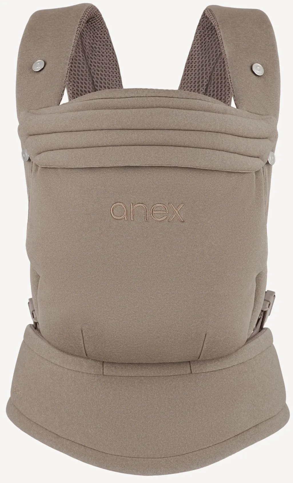 Anex Whiz-hug baby carrier beige frontview