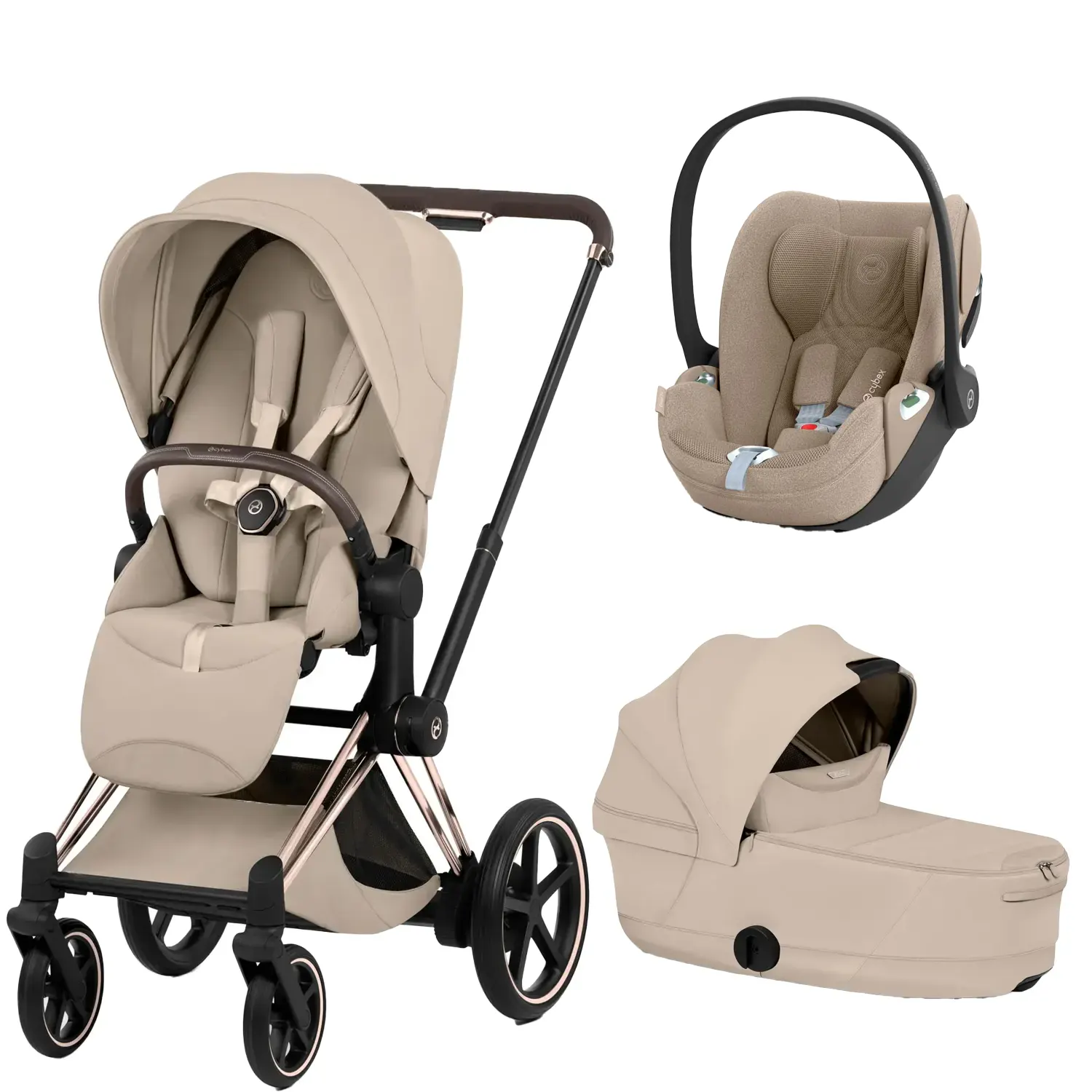 cybex e priam style kombi cloudt t rosegold cozy beige