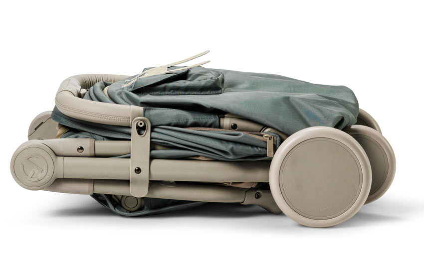 Elodie mondo buggy pebble green folded