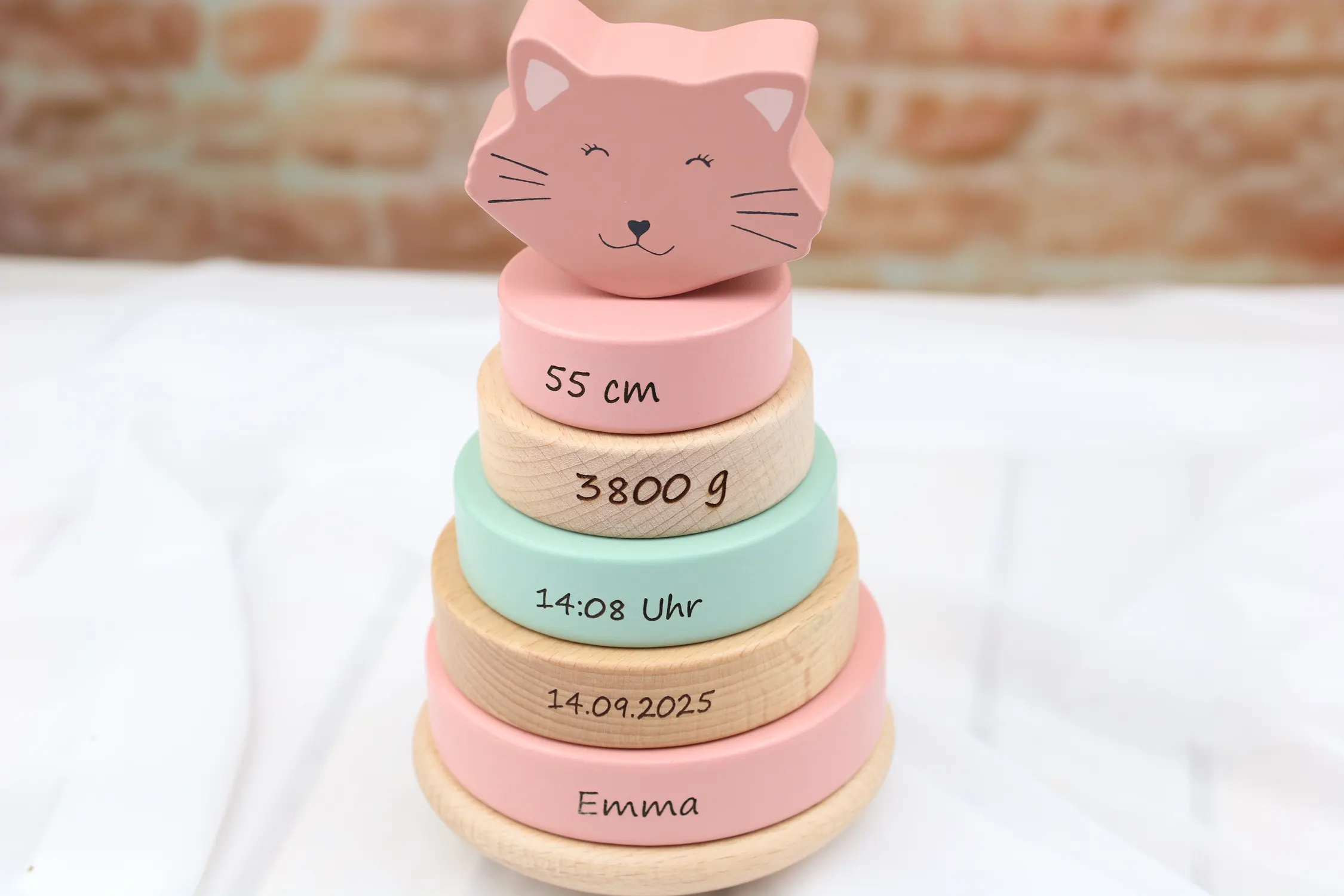 Personalisierter Stapelturm von Trixie mit dem Motiv Katze