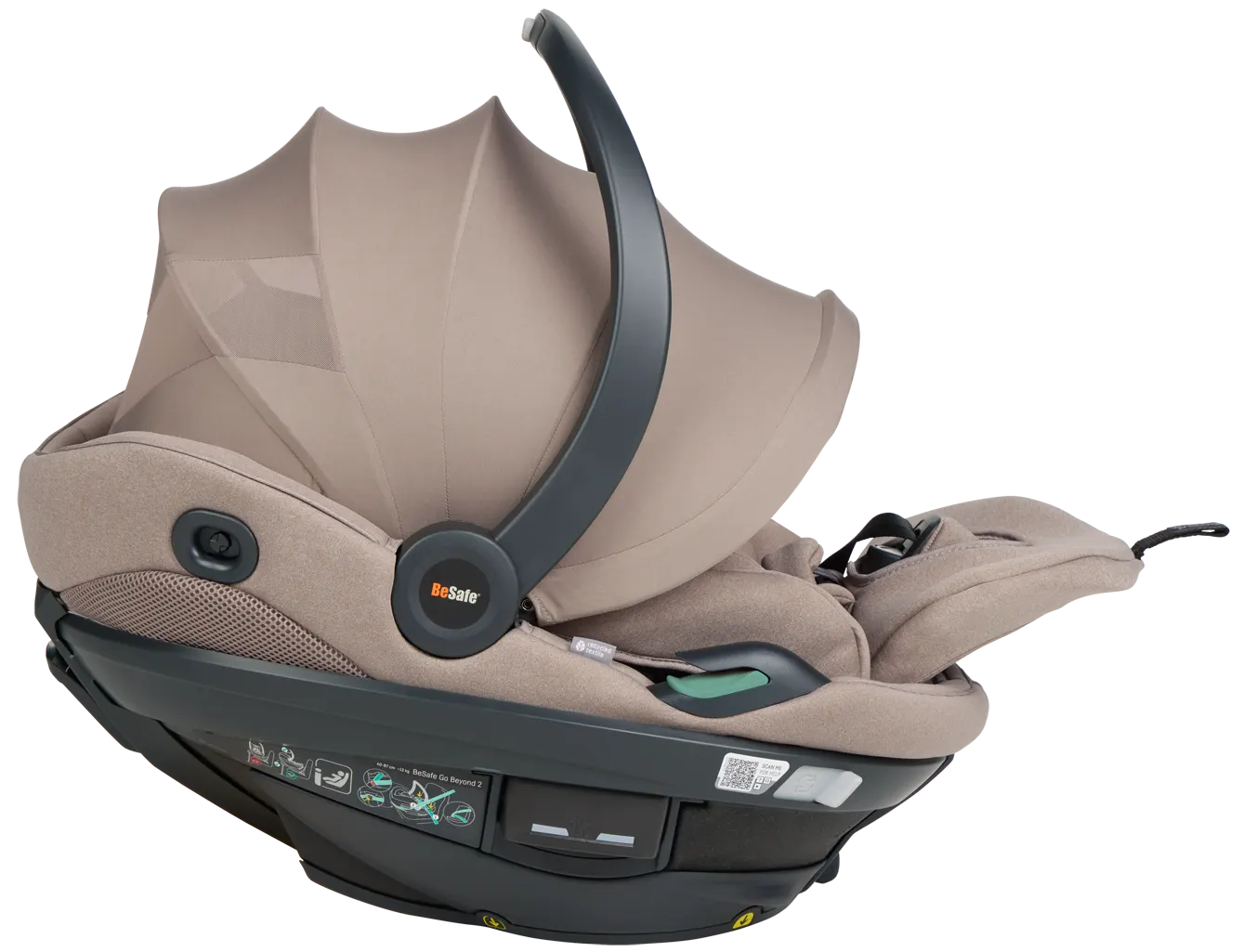 BeSafe Babyschale Go Beyond 2 beige Breeze Liegeposition