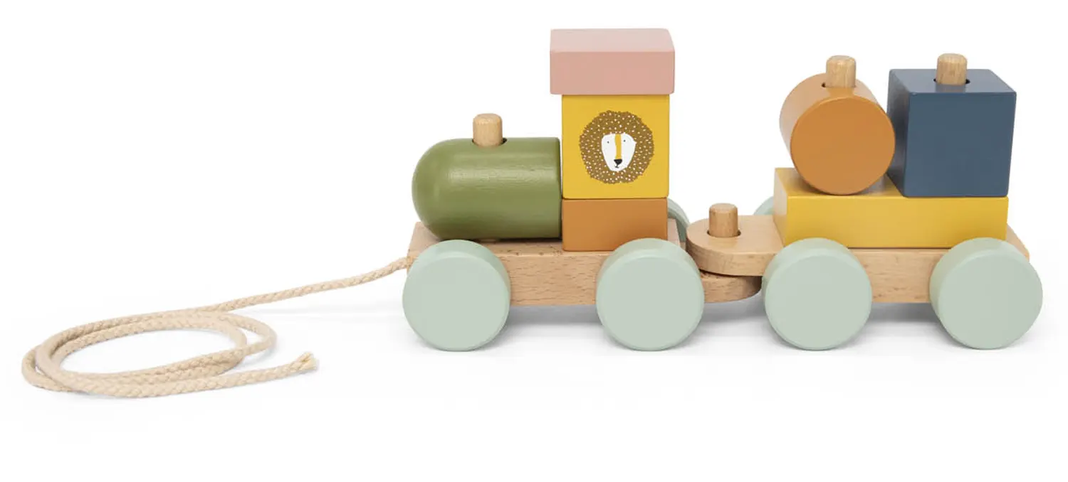 Trixie wooden mini animal train