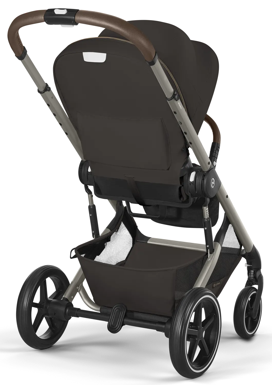 cybex balios s lux 2026 chocolate brown back