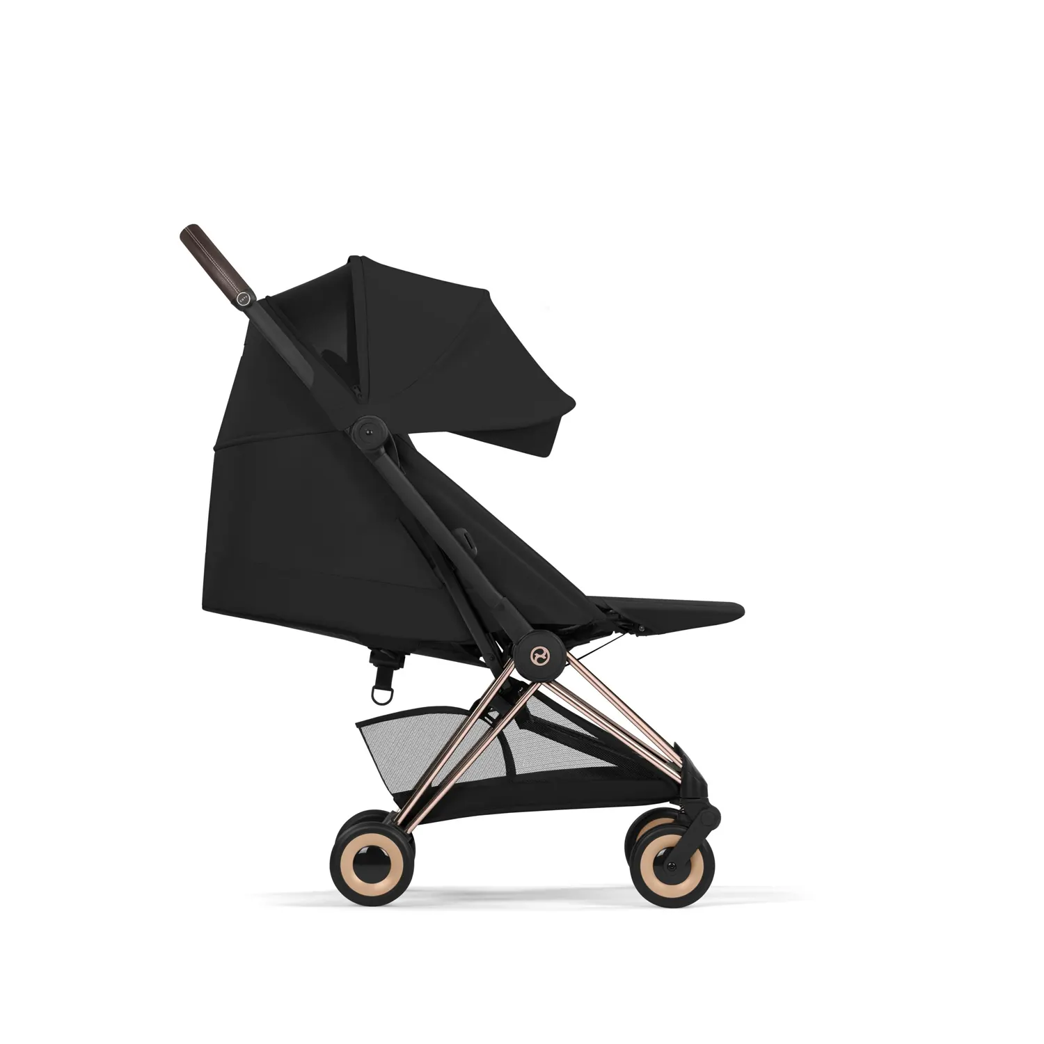 cybex coya comfort buggy rosegold sepia black liegen