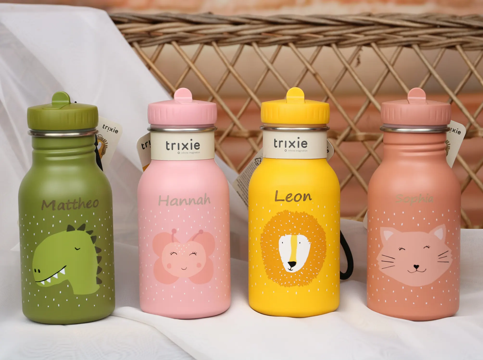 Trixie personalized drinking bottles
