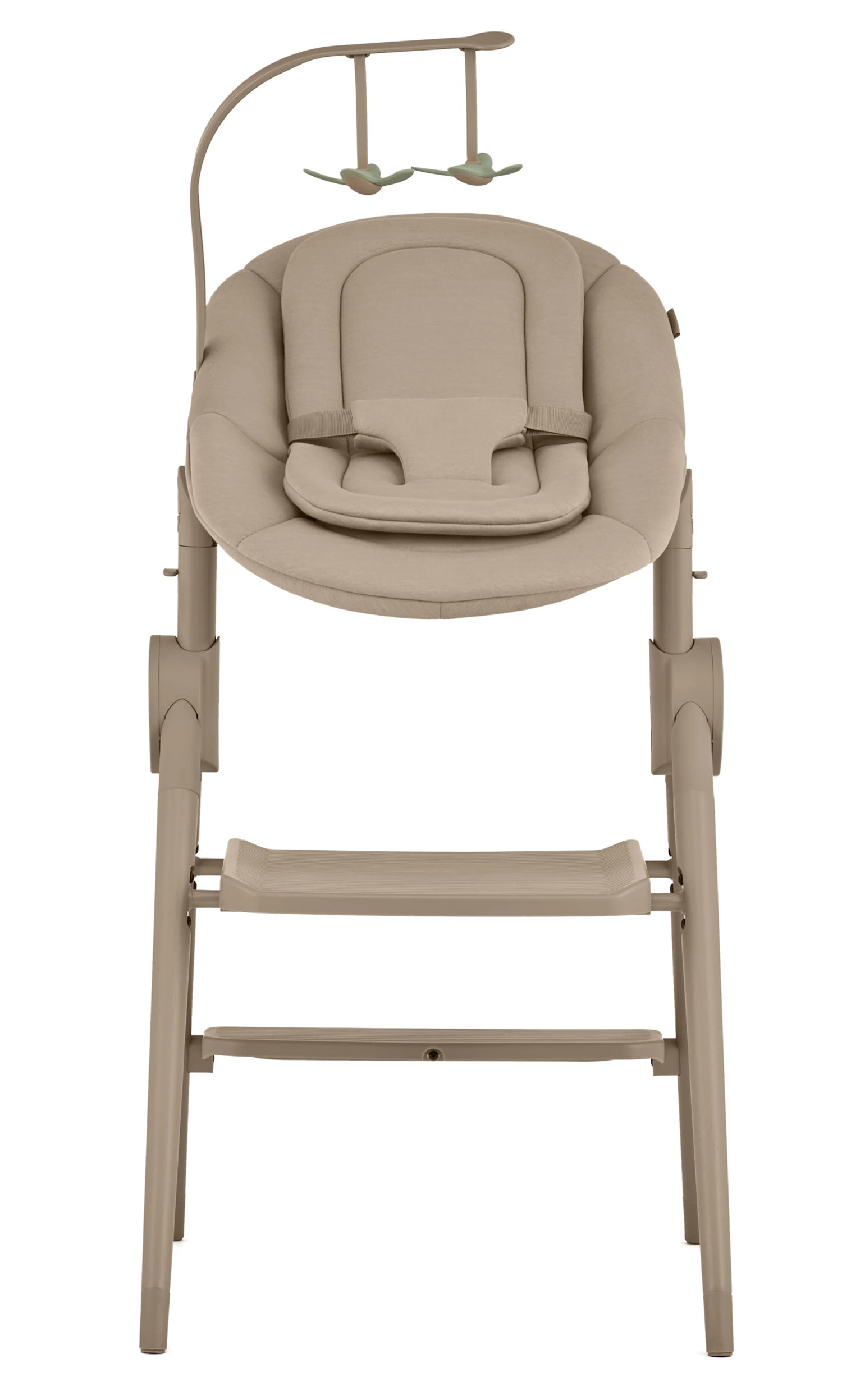 Anex Ozy Hochstuhl Frontansicht beige