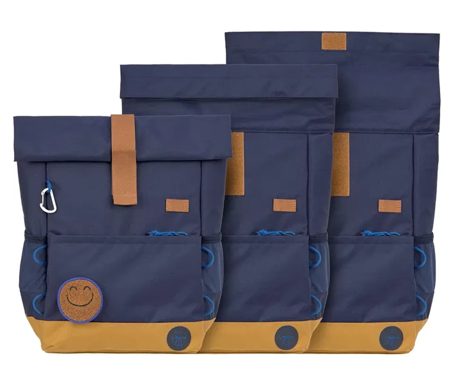 Lässig Kindergartenrucksack Mini Rolltop Navy Größen