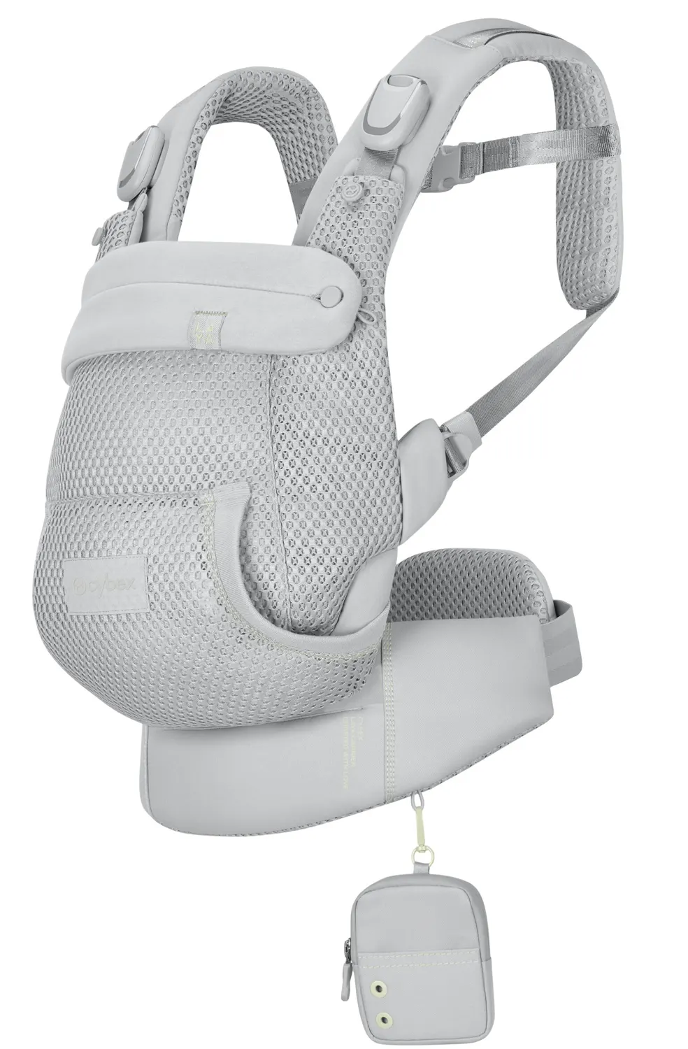 cybex babytrage laya fog grey seite