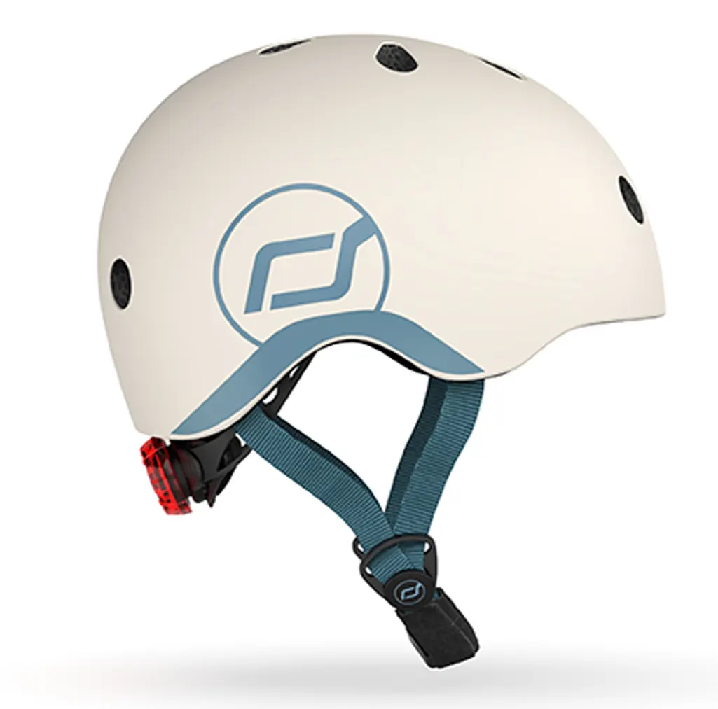 Scoot and Ride Kinderhelm ash Seite