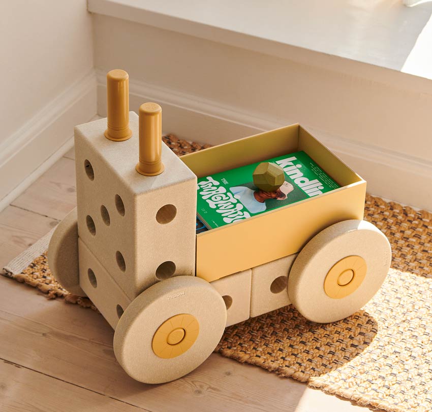 MODU 3-in-1-Lauflernwagen Sand-Grey/Honey-Yellow