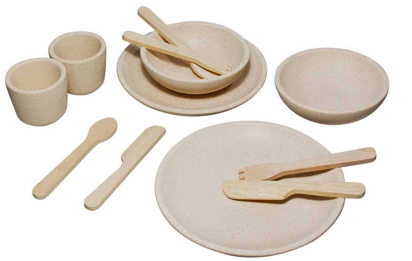 PlanToys Geschirrset für die Spielküche