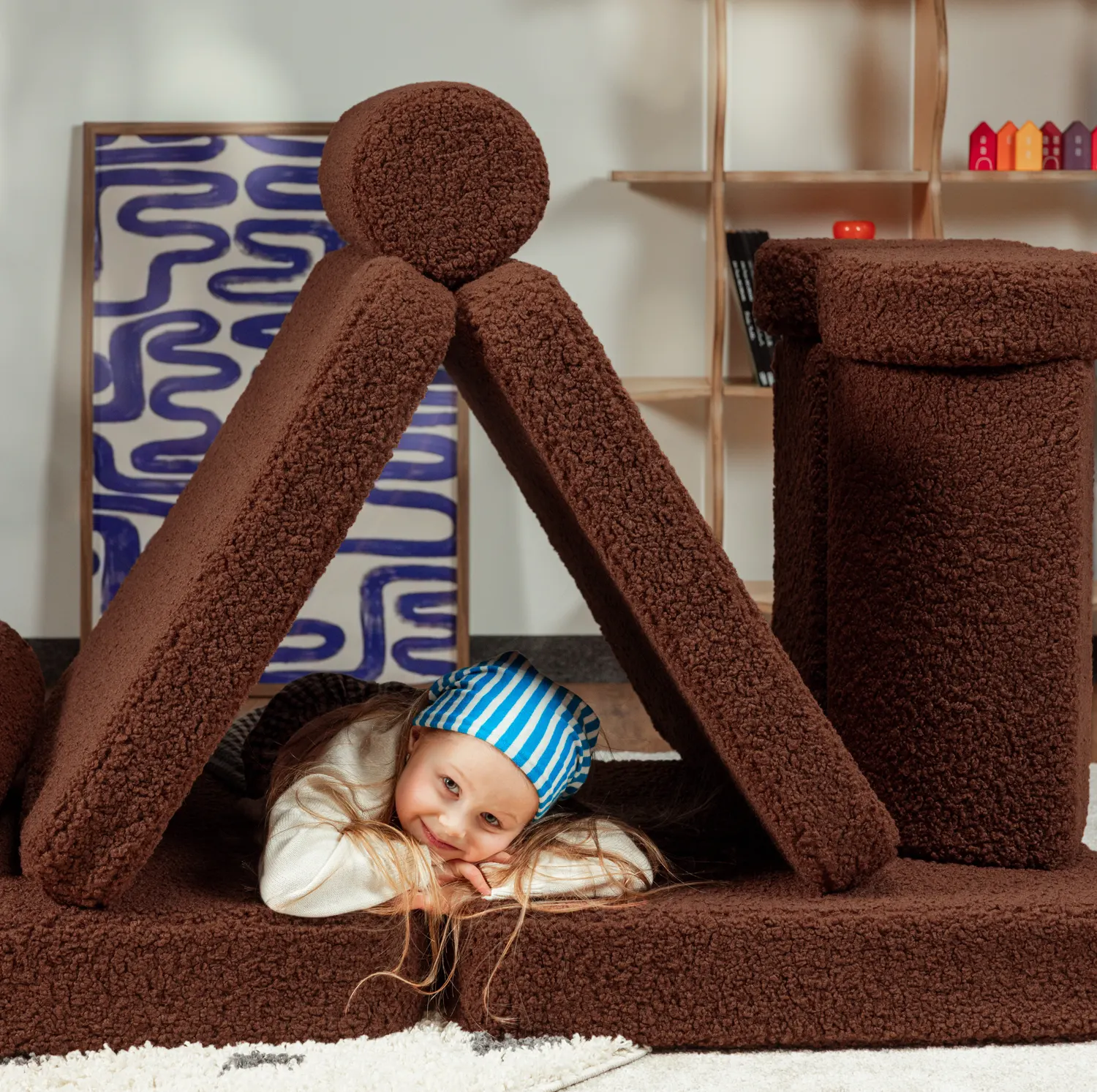 Wigiwama Sofa Warm Hazel umgebaut