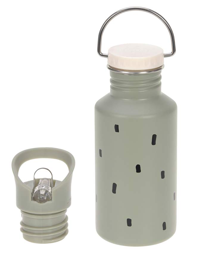 Lässig Trinkflasche Edelstahl Happy Prints Light Olive