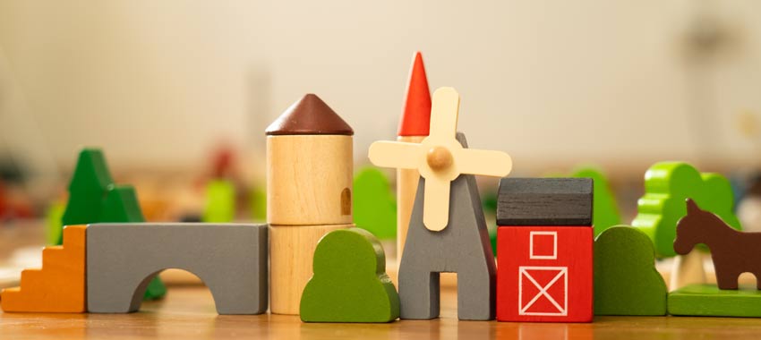 PlanToys Spielklötze Dorf