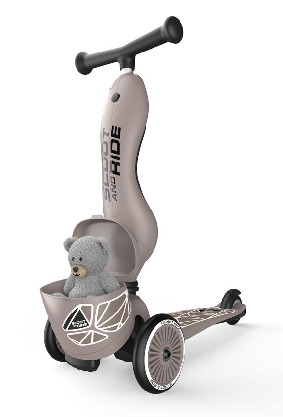 Scoot and Ride Highwaykick 1 Lifestyle Brown Lines Roller