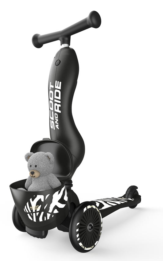 Scoot and Ride Highwaykick 1 Lifestyle Zebra Roller