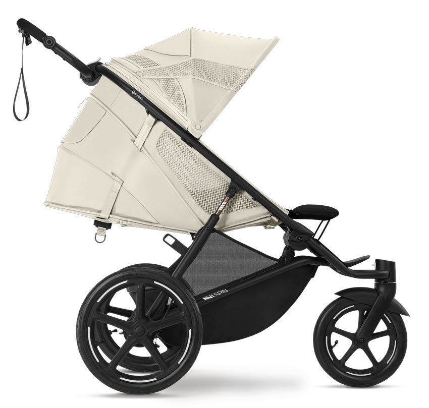 Cybex AVI Spin Jogging Kinderwagen Seashell Beige XXL-Verdeck