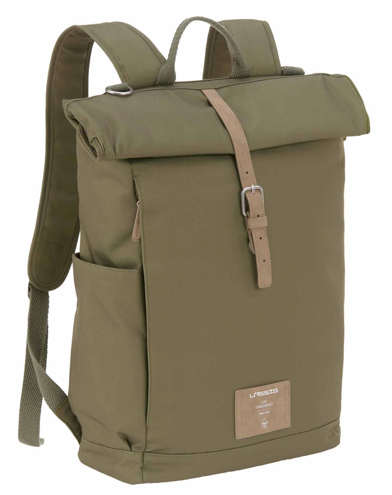 Lässig Wickeltasche Rolltop Olive