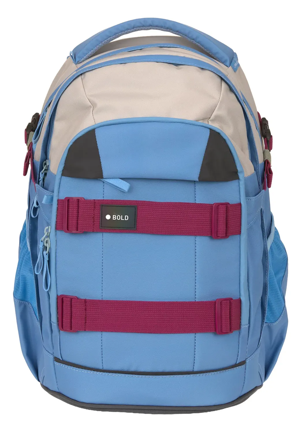 Lässig Schulrucksack Bold Blue Red Beige