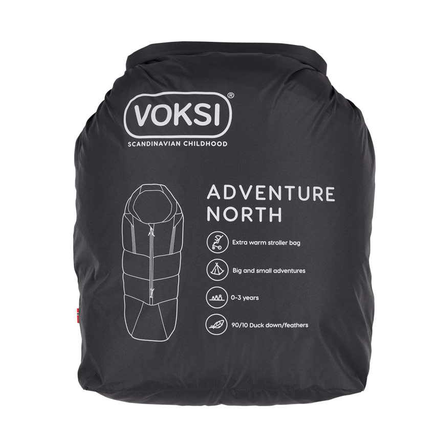 Voksi Fußsack Adventure North Schwarz Tasche