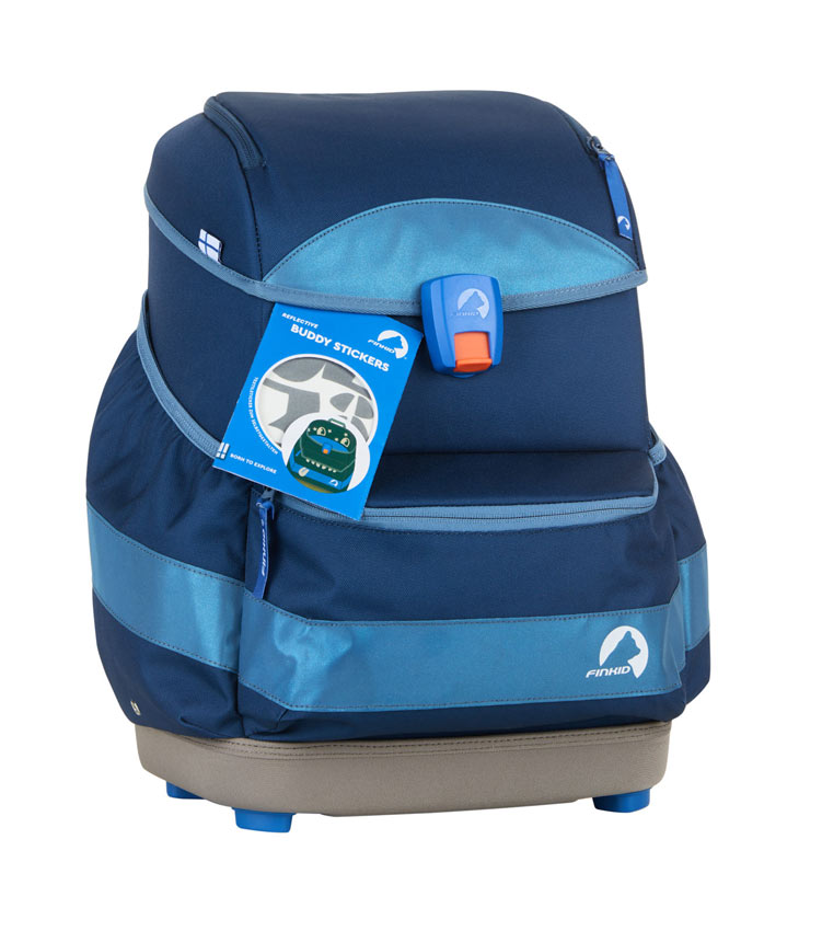 Finkid Schulranzen Buddy Eko Sport Denim /Dove mit Sticker