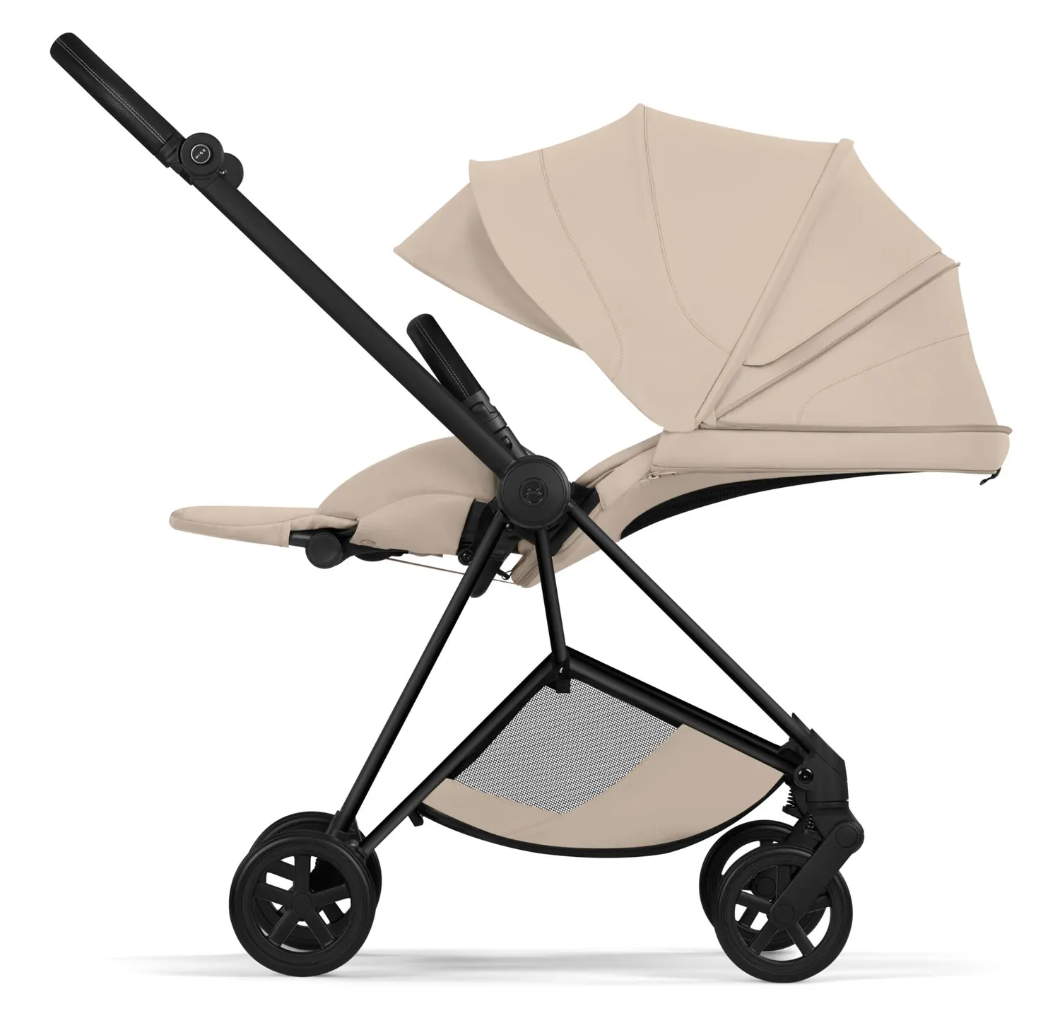 Cybex Mios Style Buggy Matt Black Cozy Beige Liegeposition