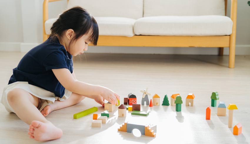 PlanToys Spielklötze Dorf