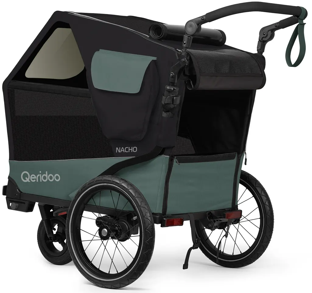 Qeridoo Nacho M Hundeanhänger Buggymodus Rückansicht