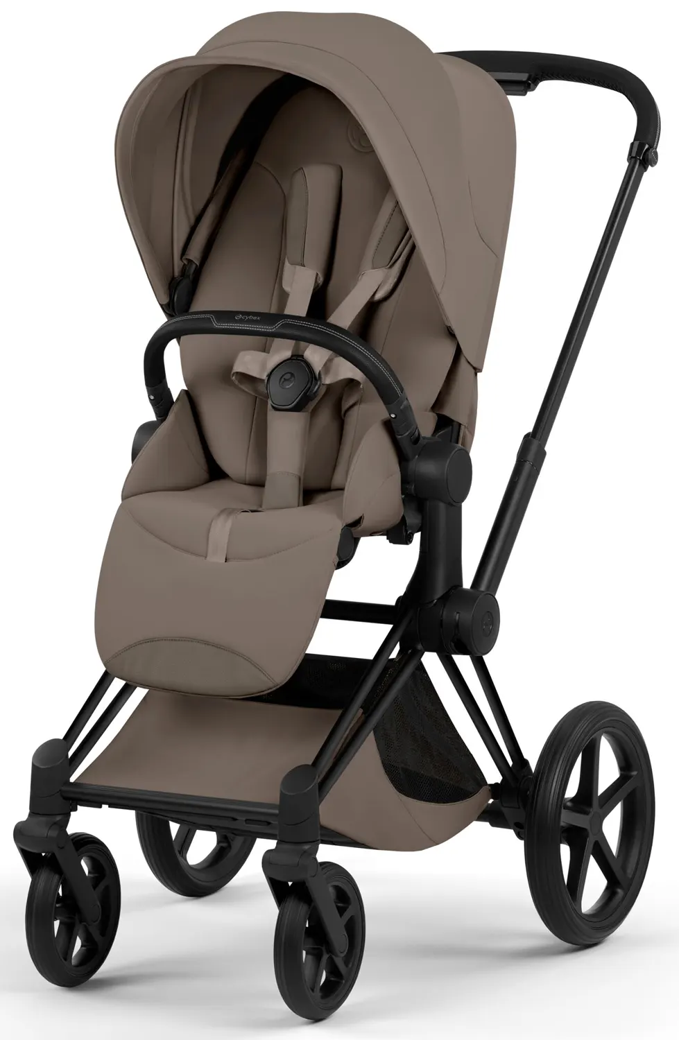 cybex priam style buggy matt black coconut brown