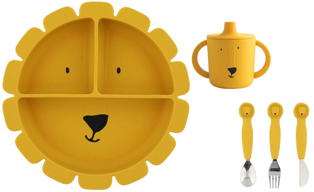 trixie silicone learning set mr lion