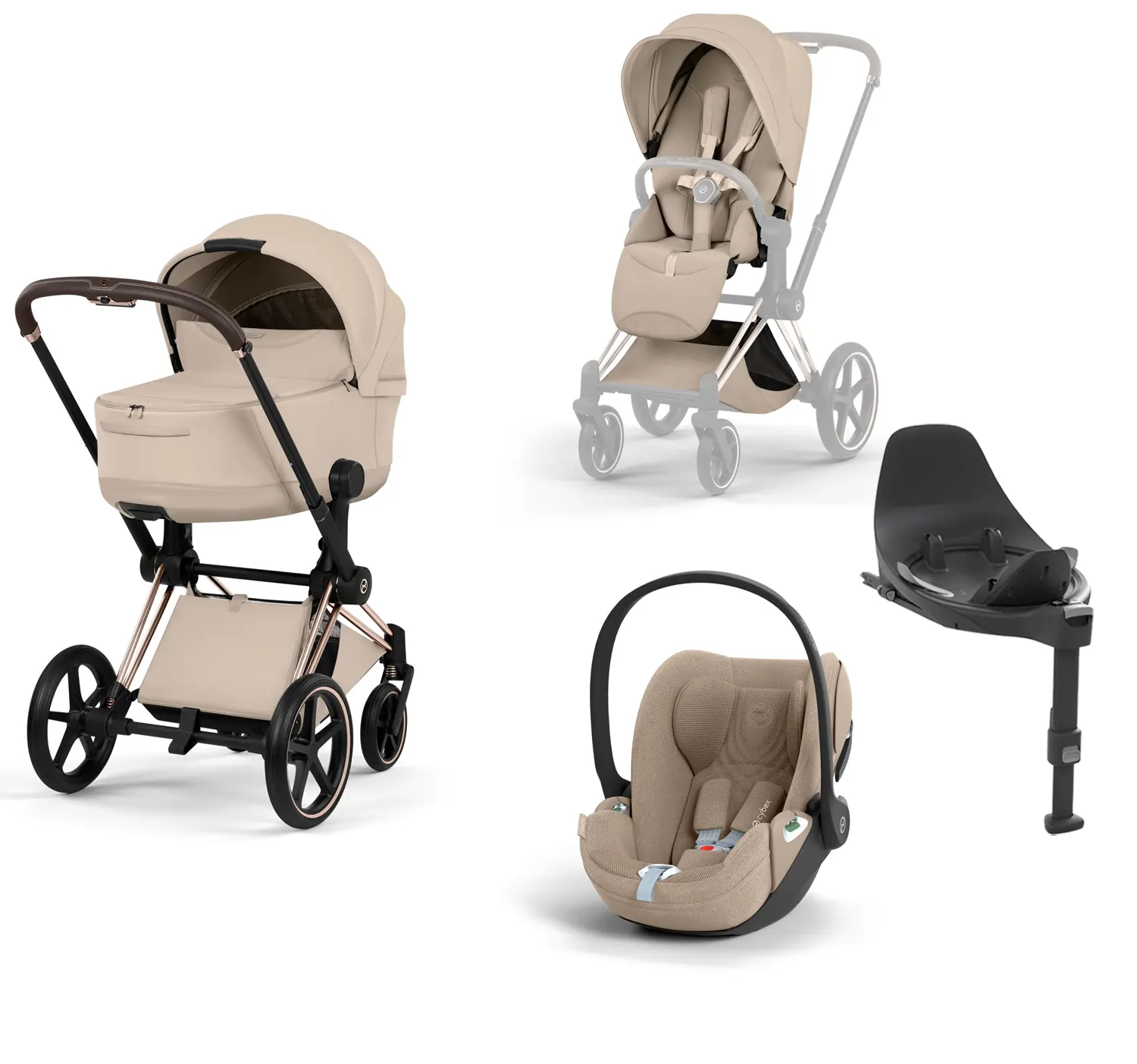 cybex priam style 4 in1 rosegold cozy beige