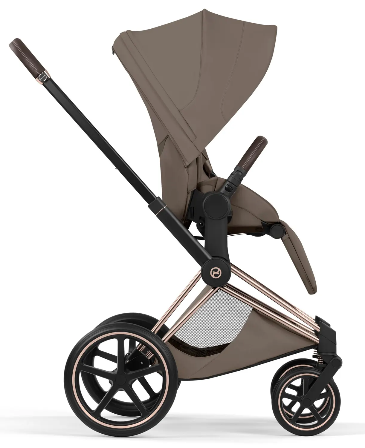 cybex priam style buggy rosegold coconut brown seite