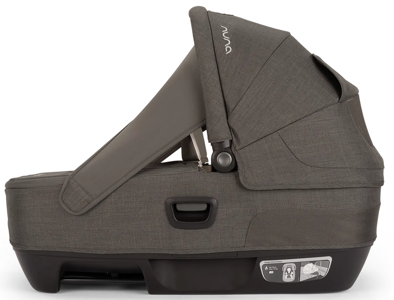 Nuna Cari next carrycot grey sun cover