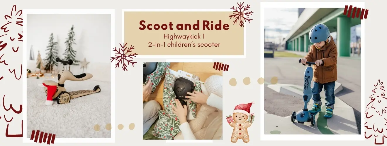 Weihnachtsgeschenk für 1 Jährige - der Scoot and Ride HIghwaykick 1 Kinderroller