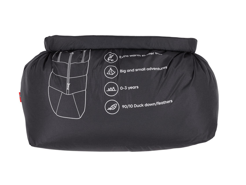 Voksi Fußsack Adventure North Schwarz kompatibel faltbar