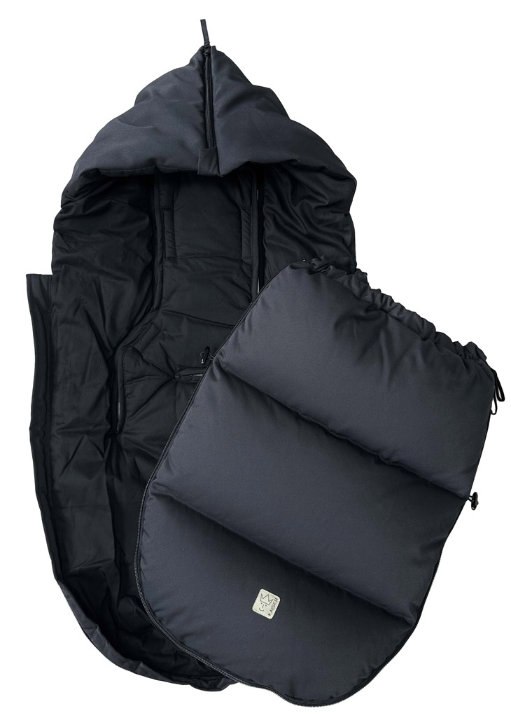 Kaiser Kinderwagen Fußsack Dowwny XL Schwarz