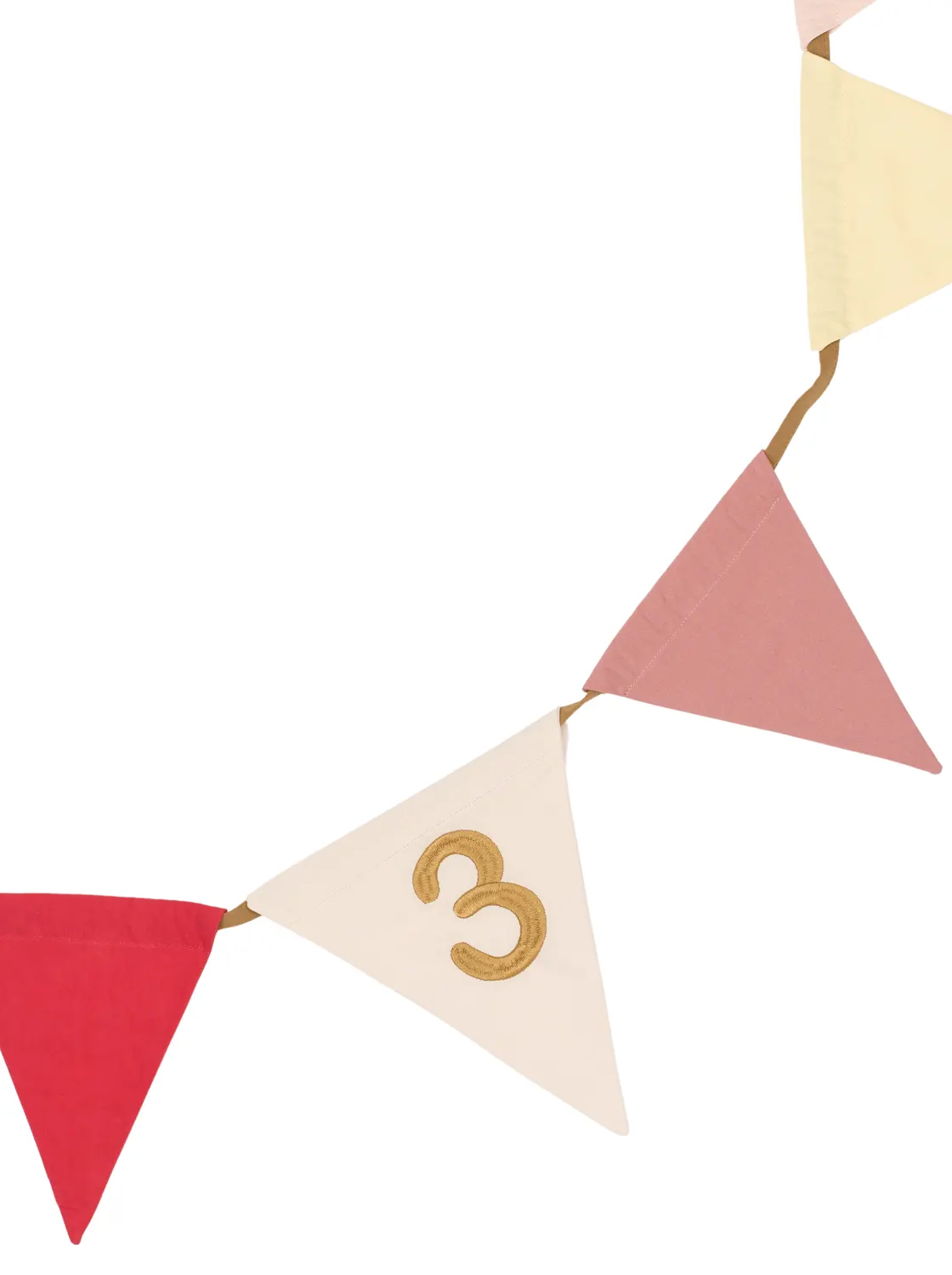 Fabelab Geburtstagsgirlande Rose Zahl