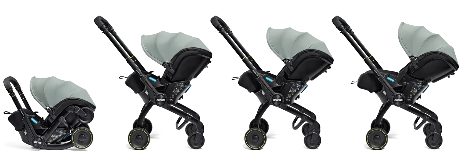 Doona X Babyschale und Kinderwagen Dusty Sage