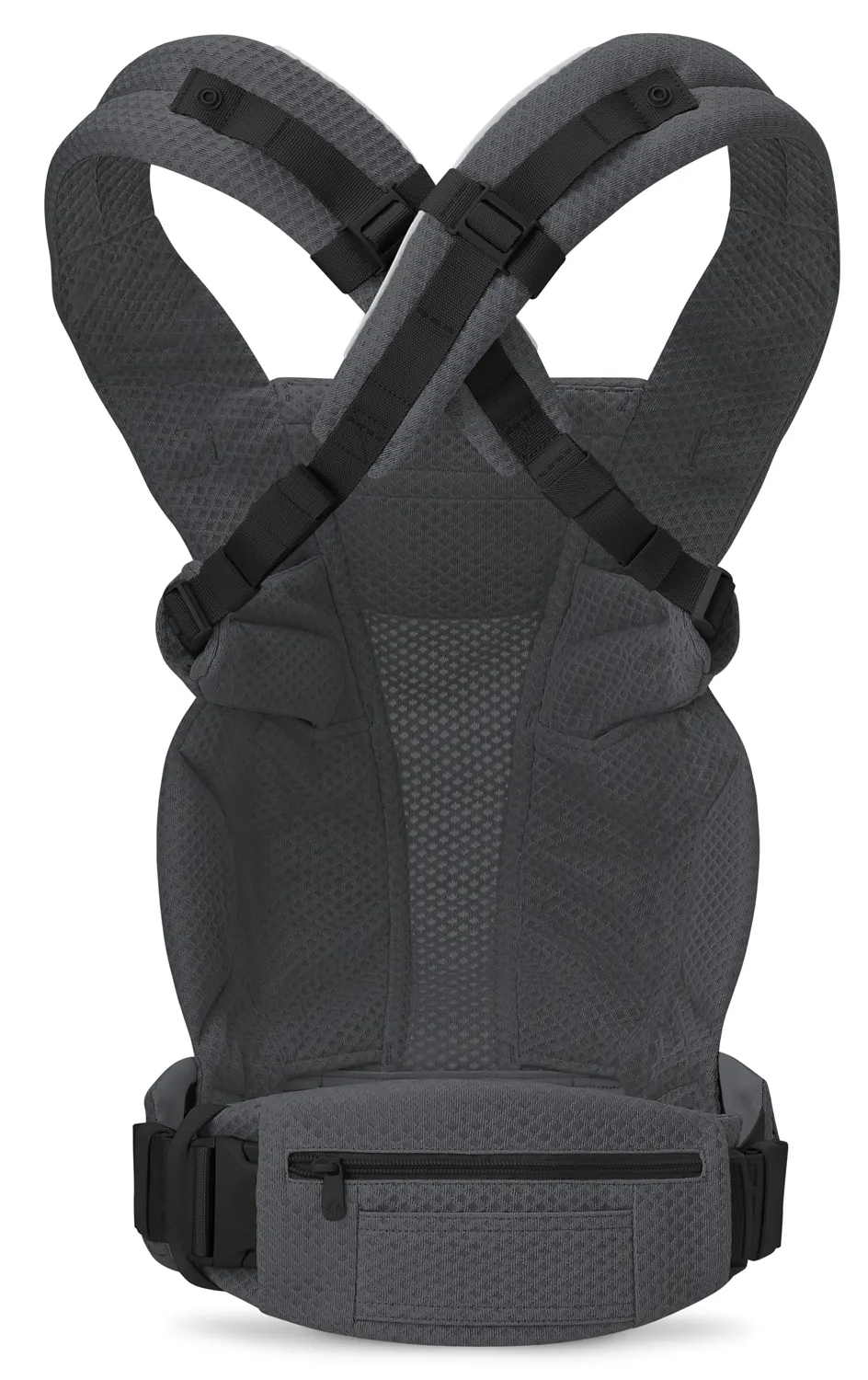 Babytrage Ergobaby Omni Deluxe Mesh Graphite Grey überkreuzt